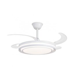 Ventilador de Techo Blanco Luz de Led Palas de 107 Korfu