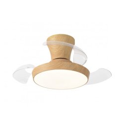 Ventilador Techo Color Madera Luz de Led palas de 71 Cabrio