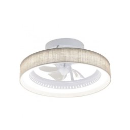 Ventilador de techo Lampara Tulipa Lino Tostado Serie Arcod