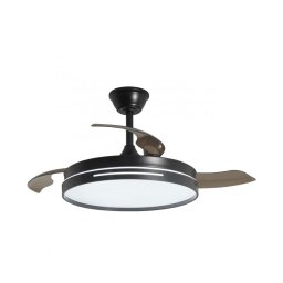 Ventilador de techo Negro con Led 3 Palas 107 cm Serie Togog