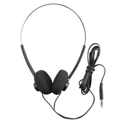Auriculares Hama Slight II con cable Jack 3,5 mm para música, diadema ajustable, color negro