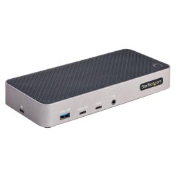 Dock para portátil StarTech USB-C Triple 4K 5xUSB HDMI DisplayPort PD 100W