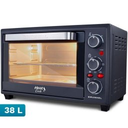 Horno eléctrico Grunkel HR-38PRO 38 L Negro Acero con convección y doble cristal