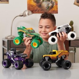 Camión Monster truck Spin Master Megalodon Metal Escala 1:24 Suspensión Realista
