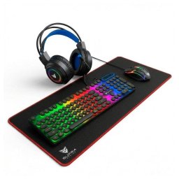 Teclado SUPRA GAMING Vortex de membrana con retroiluminación LED y pack gaming completo