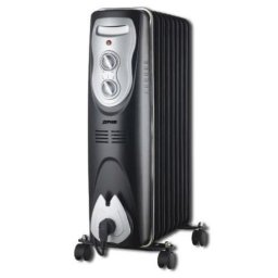 Radiador Eléctrico Zephir ZRA1519 2000W 3 Niveles de Calor Negro Plata