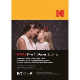 Papel para impresora Kodak Fine Art Graate A6 210 g efecto grabado mate