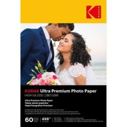 Papel fotográfico Kodak 10x15 cm 280 g/m² brillo 60 hojas