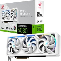 ASUS ROG Astral RTX 5080 16GB GDDR7 Reflex 2 RTX AI DLSS4 Blanco