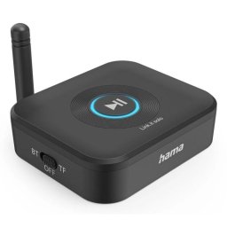 Transmisor de Audio HAMA Link.it Solo Inalámbrico Bluetooth 5.3 50m USB-C MicroSD