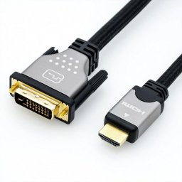 Adaptador de cable de vídeo Roline 11.04.5871 HDMI a DVI 2 m Macho chapado en oro