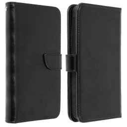 Avizar Funda Billetera Negra para Smartphones 5.5" a 6