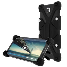 Avizar Funda Antigolpes con Soporte Negra para Smartphones de 5.3" a 6