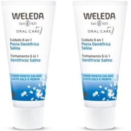 Weleda Pasta Dentífrica Salina Sabor Menta Salada 2x75ml