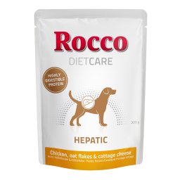 Rocco Diet Care Hepatic, pollo con avena y requesón en bolsitas - 300 g 24 x 300 g