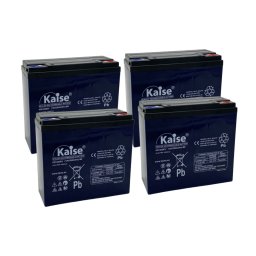 Kit 4 Baterías de plomo AGM KAISE KB1220EV 12V 23Ah