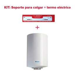 Termo Eléctrico, Regent, Regent 100l + Soporte De Pared Instafix, Instalación Vertical