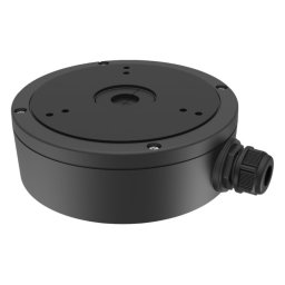 Caja de conexiones Hikvision DS-1280ZJ-M(BLACK) aluminio negro para cámaras dome exterior/interior