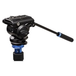 Cabeza para trípode Benro S4PRO fluida 4 kg base plana aluminio y magnesio