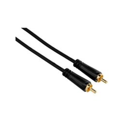 Cable de vídeo compuesto Hama 75122153 RCA macho-macho 1,5 m chapado oro negro