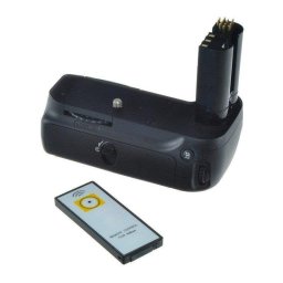 Grip Jupio Nikon D80 D90 con control remoto y compatibilidad AA