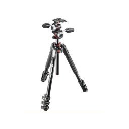 Trípode Manfrotto MK190XPRO4-3W aluminio, 4 secciones, rotula 3D, 173 cm, 6 kg