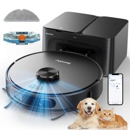 Robot Aspirador y Fregasuelos Teendow D65s Max con Autovaciado Navegación LDS 6.000 Pa