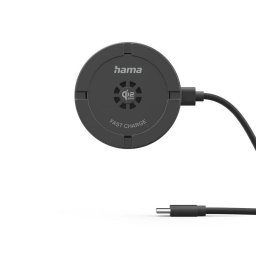 Cargador Hama 00201756 Inalámbrico Qi2 USB Universal Negro