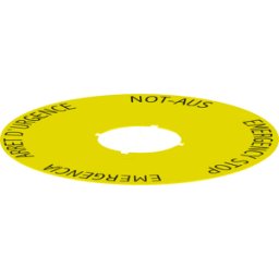 SCHLEGEL NAS 22 548 - Placa de asiento, amarilla, de 4 idiomas