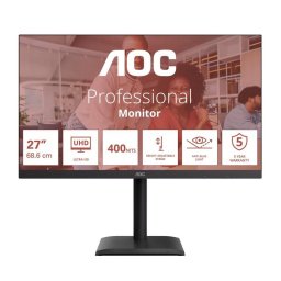 Monitor AOC U27E4CV 27" UltraHD 4K 60Hz IPS USB-C Altavoces HDR400 4ms