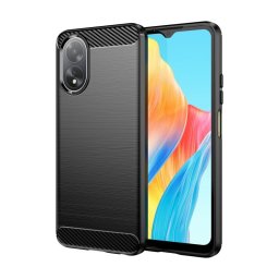 Max Power Digital Funda Fibra De Carbono Para Oppo A38 4g / A18 4g Antigolpes Silicona Negra