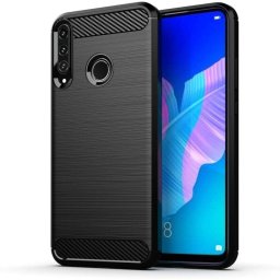 Max Power Digital Funda Fibra De Carbono Para Huawei P40 Lite E Antigolpes Silicona Negra
