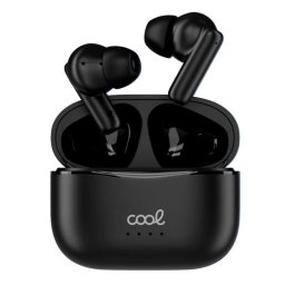 Auriculares Cool Bound inalámbricos Bluetooth Hi-Fi con pantalla LED y powerbank negros