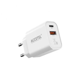 Cargador de pared Accetel AC635W GaN 35W USB-C y USB-A carga rápida