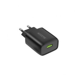 Cargador de pared Accetel Ac330b USB 2.4A 12W Negro