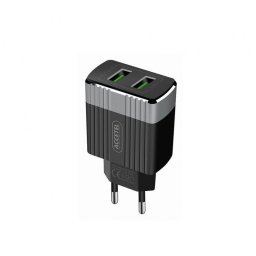 Cargador de pared Accetel AC500 Dual USB 3.4A 17W compacto