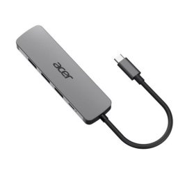 Acer 5in1 Type C Dongle Alámbrico USB 3.2 Gen 1 Type-C/100 W/HDMI/3xUSB-A/Plata