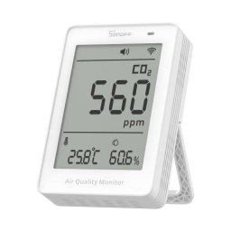 Monitor de calidad del aire Sonoff Airguard CO2 NDIR Wi-Fi Matter USB-C Blanco