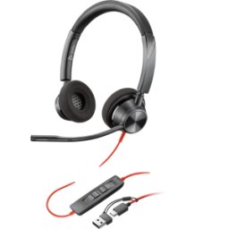 HEWLETT PACKARD HP 8X220AA - Auriculares, Blackwire 3320, estéreo, equipos, USB-C +USB-C/a