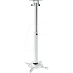 TECHLY ICA-PM-104MW - Soporte de techo para proyector, 50 - 77 cm, blanco