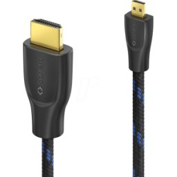 SONERO SON X-PHC031-010 - Cable micro HDMI a HDMI, 4K 60 Hz, nailon, 1,0 m