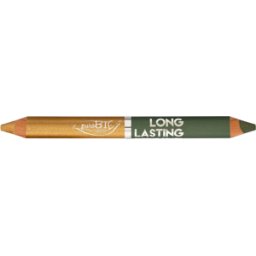puroBio Lápiz de ojos Kingsize Eyeduo de larga duración 1 un. 102L Gold/Moss Green