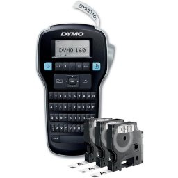 Etiquetadora electrónica DYMO LabelManager 160 Value Pack 3 cintas 12 mm AZERTY