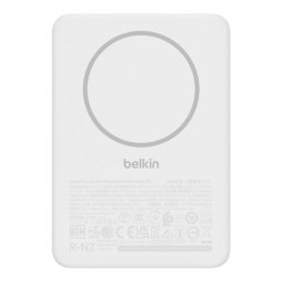 Batería externa Belkin BPD010hqWH 5000 mAh magnética carga inalámbrica 7,5 W blanca