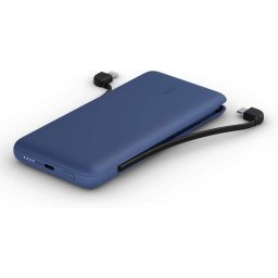 Power Bank Belkin BoostCharge Plus USB-C 10000 mAh con Cables Integrados Azul