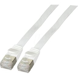 EFB-ELEKTRONIK EFB K5545WS.5 - Cable de parche plano Cat.6a, U/FTP, 5m, blanco
