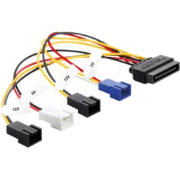 DELOCK 80656 - Cable de alimentación SATA 15 pin macho a 4 x 2 pin ventilador (