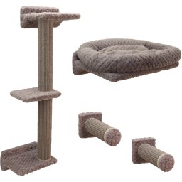 Kerbl Pet set de escalada Monte Alpi para gatos - Set de 4 piezas