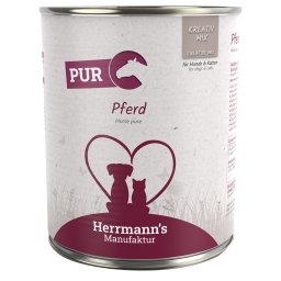 Herrmanns Bio Carne pura 6 x 800 g - Caballo