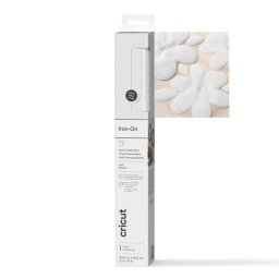 Vinilo de transferencia térmica Cricut Puff Iron-On blanco mate lavable 305 mm